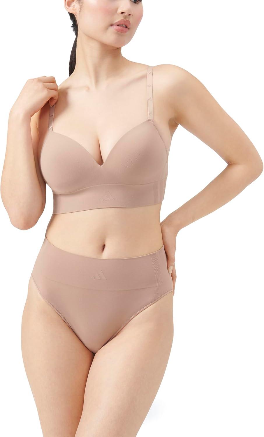 image:imageadidas Womens Active Seamless Micro Stretch Wireless BraToasted Almond