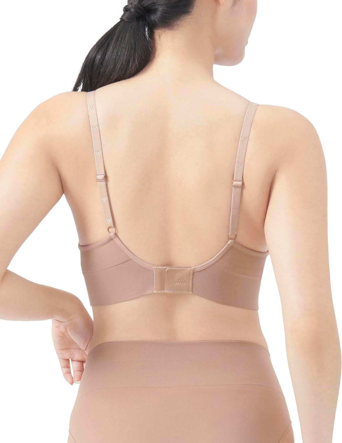 image:imageadidas Womens Active Seamless Micro Stretch Wireless BraToasted Almond