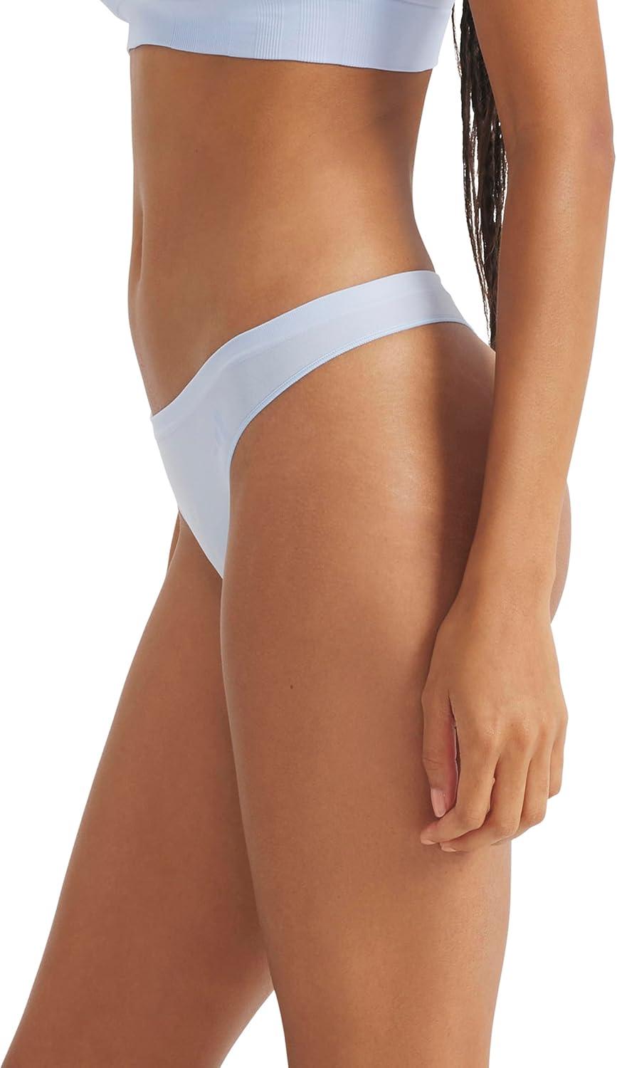 image:imageadidas womens Active Seamless Thong UnderwearEasy CoralWhiteGlow Blue