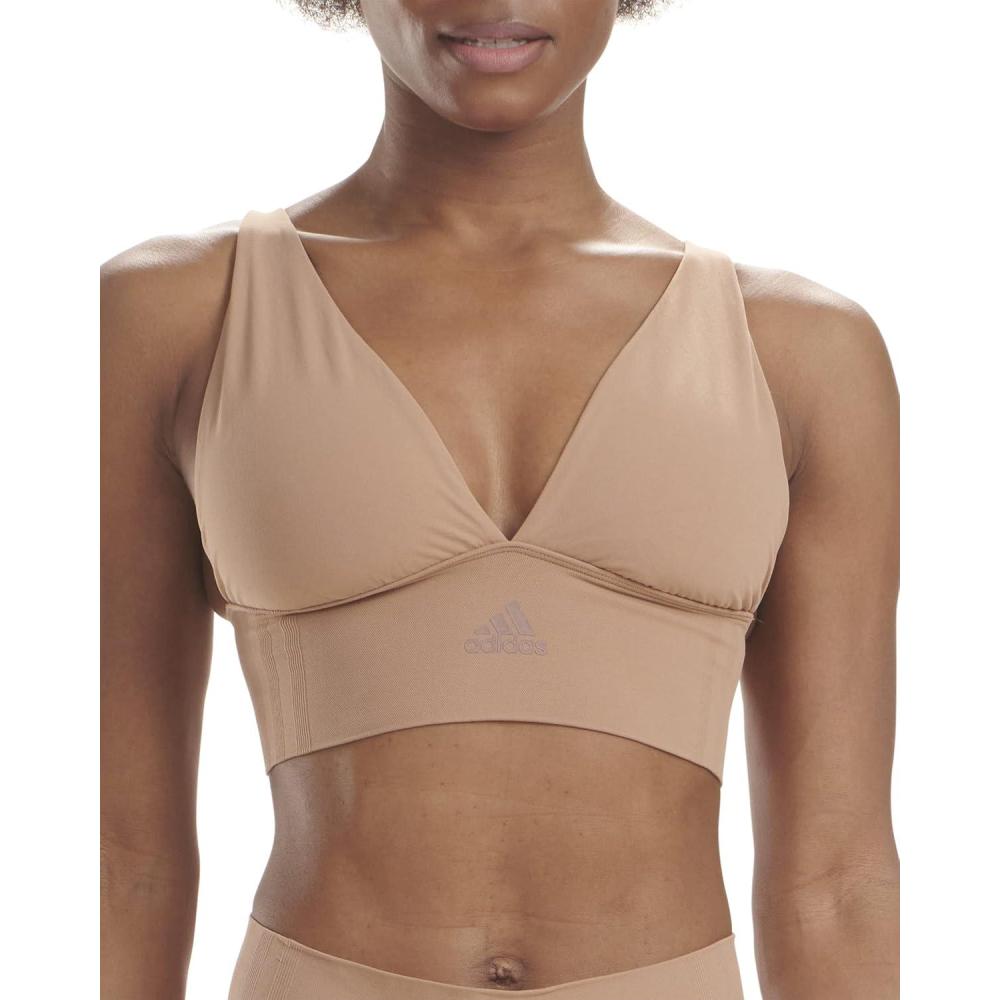 image:imageAdidas Womens MicroStretch Lounge BraSeamless Comfort amp SupportBeaver Fur