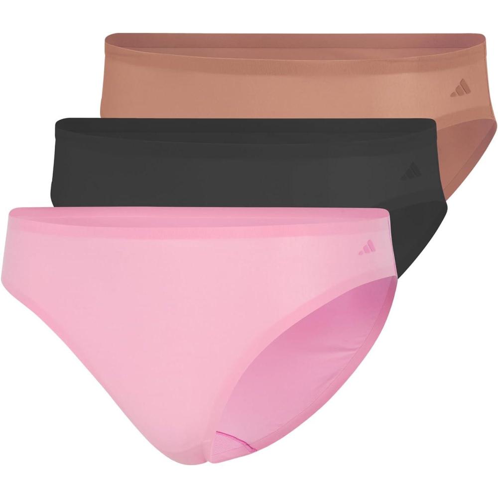 image:imageadidas Womens Active Light Flex Bikini UnderwearToasted AlmondBlackSt Tropic Bloom