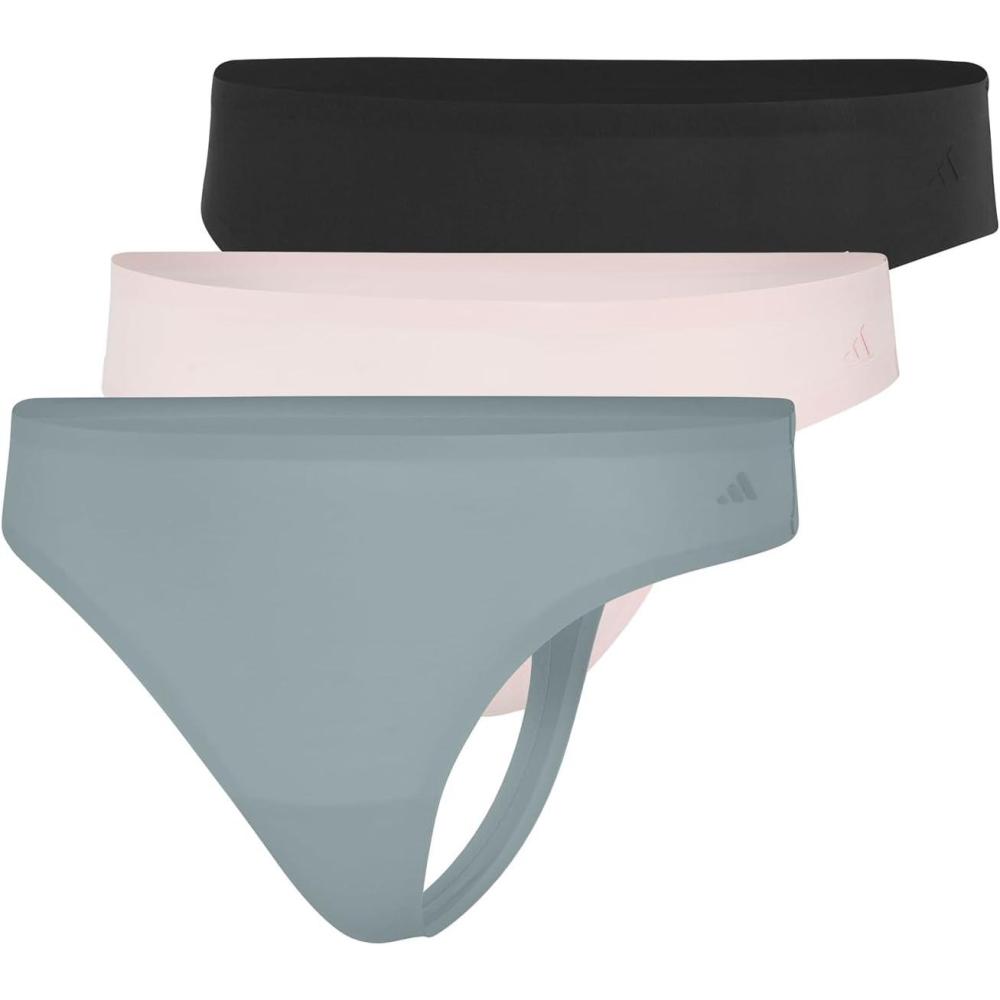 image:imageadidas Womens Active Light Flex Thong UnderwearBlack Sandy PinkWonder Sage