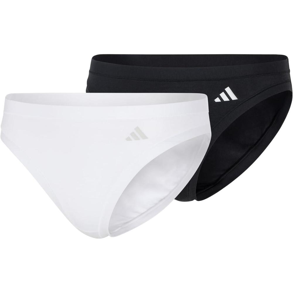 image:imageadidas Womens Active Modal Comfort Bikini UnderwearBlackWhite