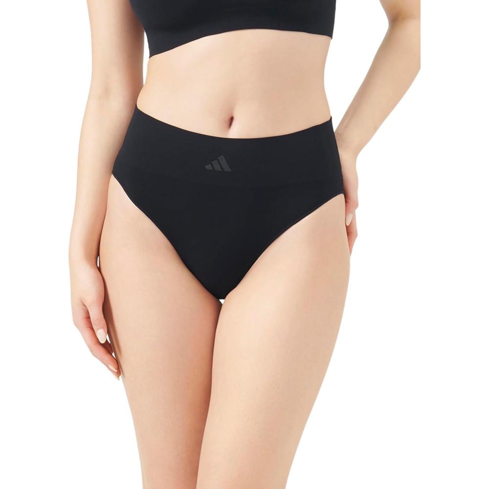 image:imageadidas Womens Active Seamless Micro Stretch High Leg Brief UnderwearBlack