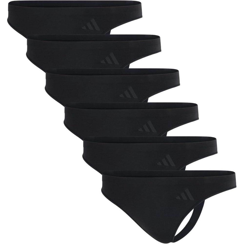 image:imageadidas Womens Active Seamless Thong Underwear MultipackBlack