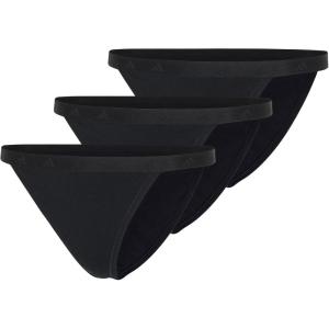 adidas Women’s Active Essentials Cotton String Bikini Underwear(Black)