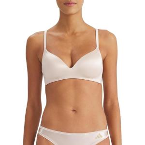 adidas Women’s Active Micro Contour Wireless Plunge Bra(Crystal Linen)