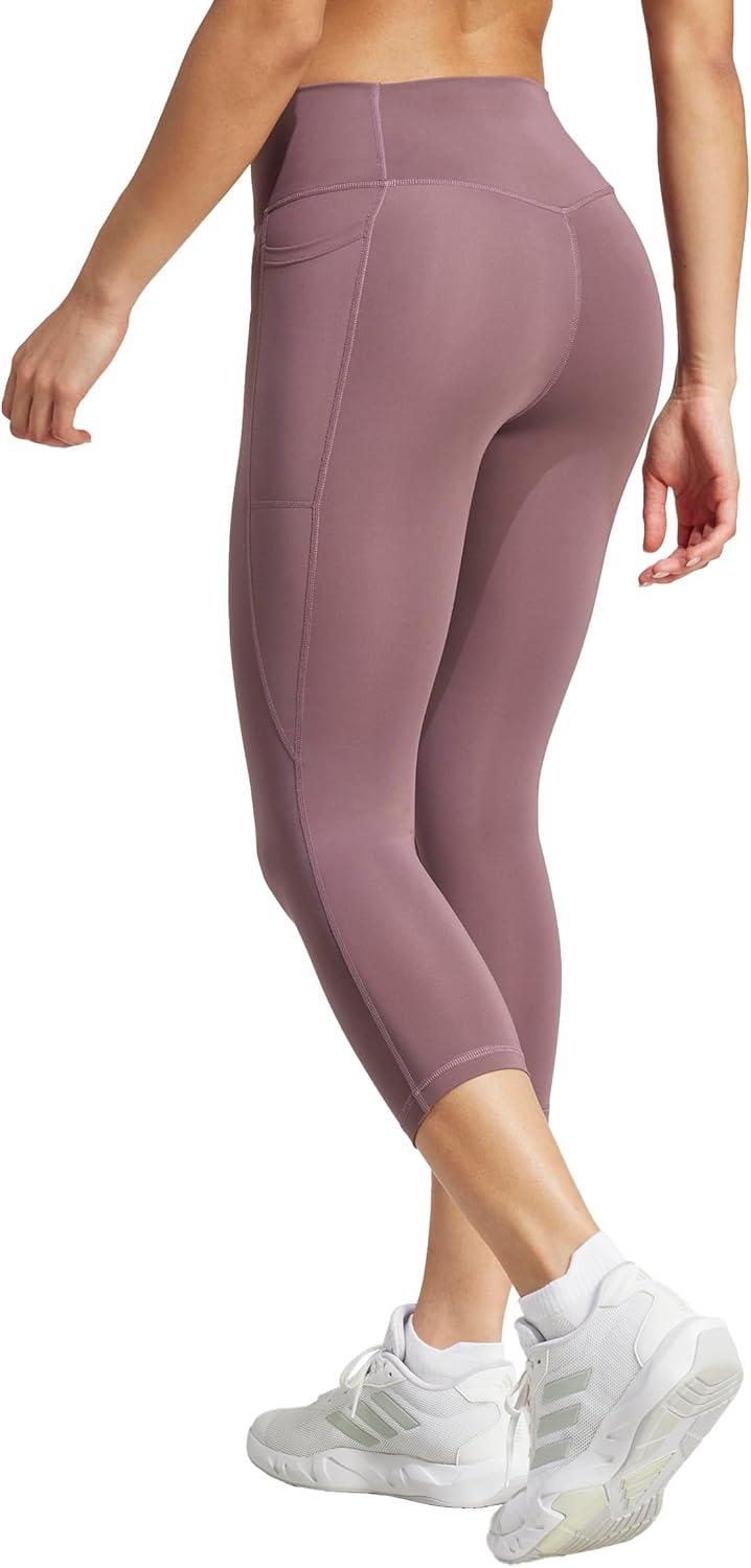 image:imageAdidas Womens Optime Essentials Stash 34 LeggingsShadow Fig