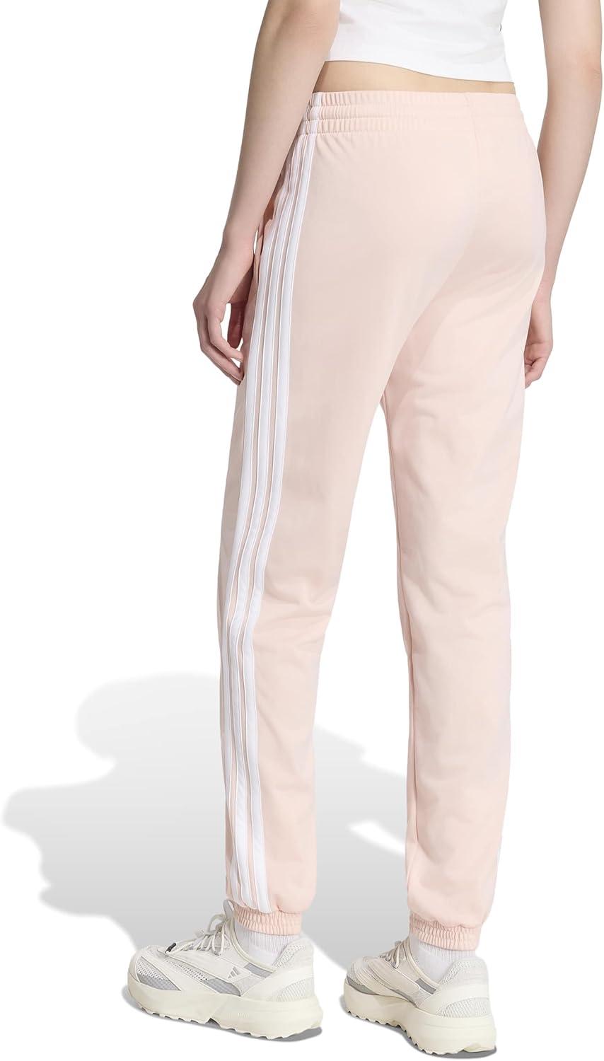 image:imageAdidas Womens Tricot 3Stripes Track PantsBlush PinkWhite
