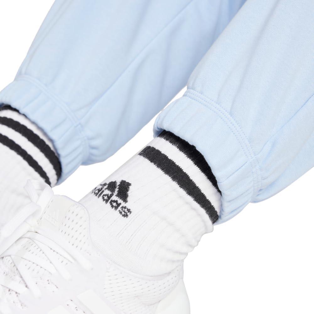 image:imageadidas Womens Linear French Terry Cuffed Sportswear PantsBlueWhite