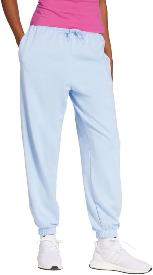 image:imageadidas Womens Linear French Terry Cuffed Sportswear PantsBlueWhite