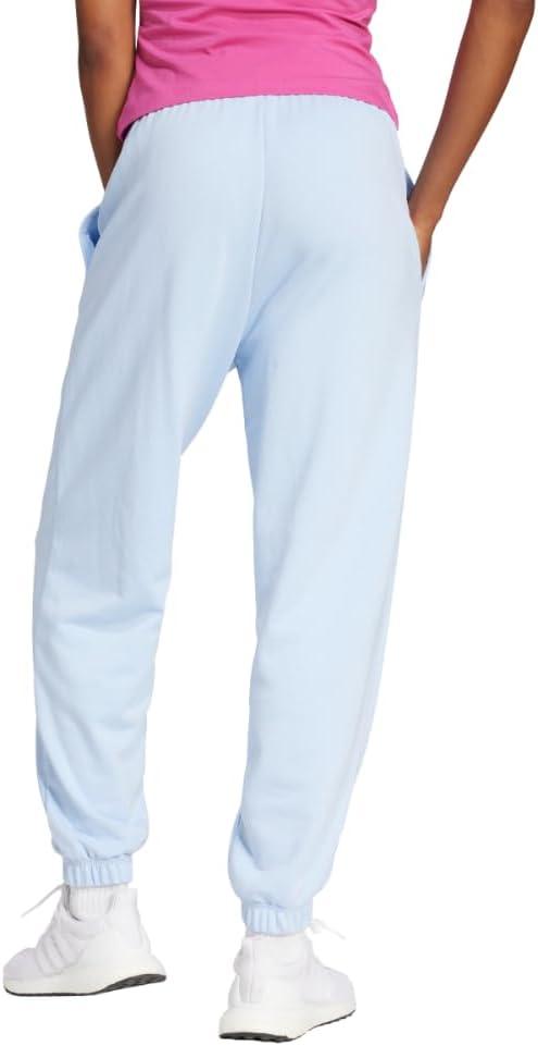 image:imageadidas Womens Linear French Terry Cuffed Sportswear PantsBlueWhite