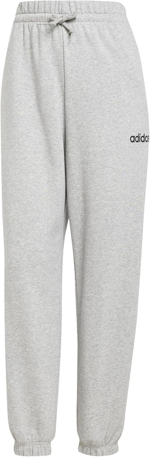 image:imageadidas Womens Linear French Terry Cuffed Sportswear PantsMedium Grey HeatherBlack