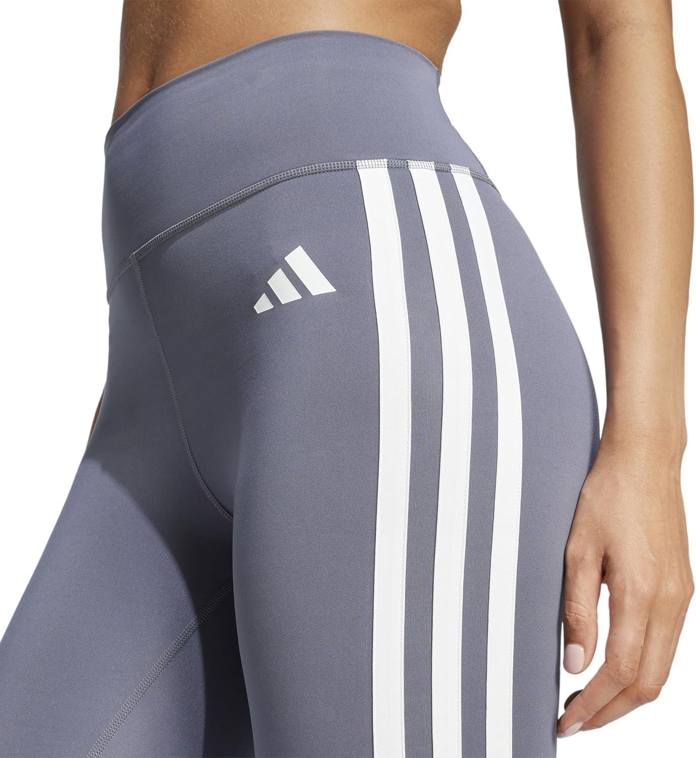 image:imageadidas Womens Optime Essentials 3Stripes Flared Training LeggingsOnixWhite