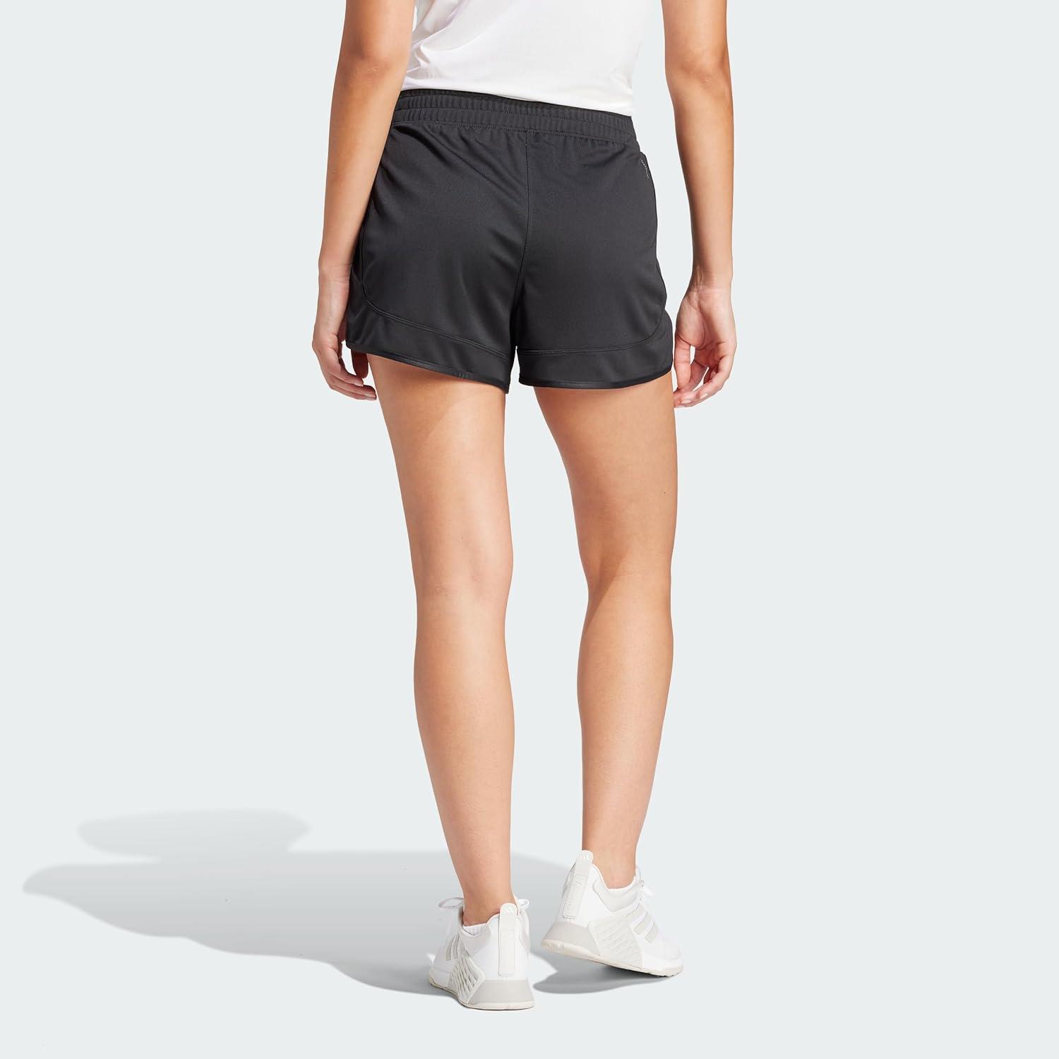 image:imageadidas Womens Pacer Essentials Knit HighRise Shorts Casual Bottoms Casual PurpleBlack