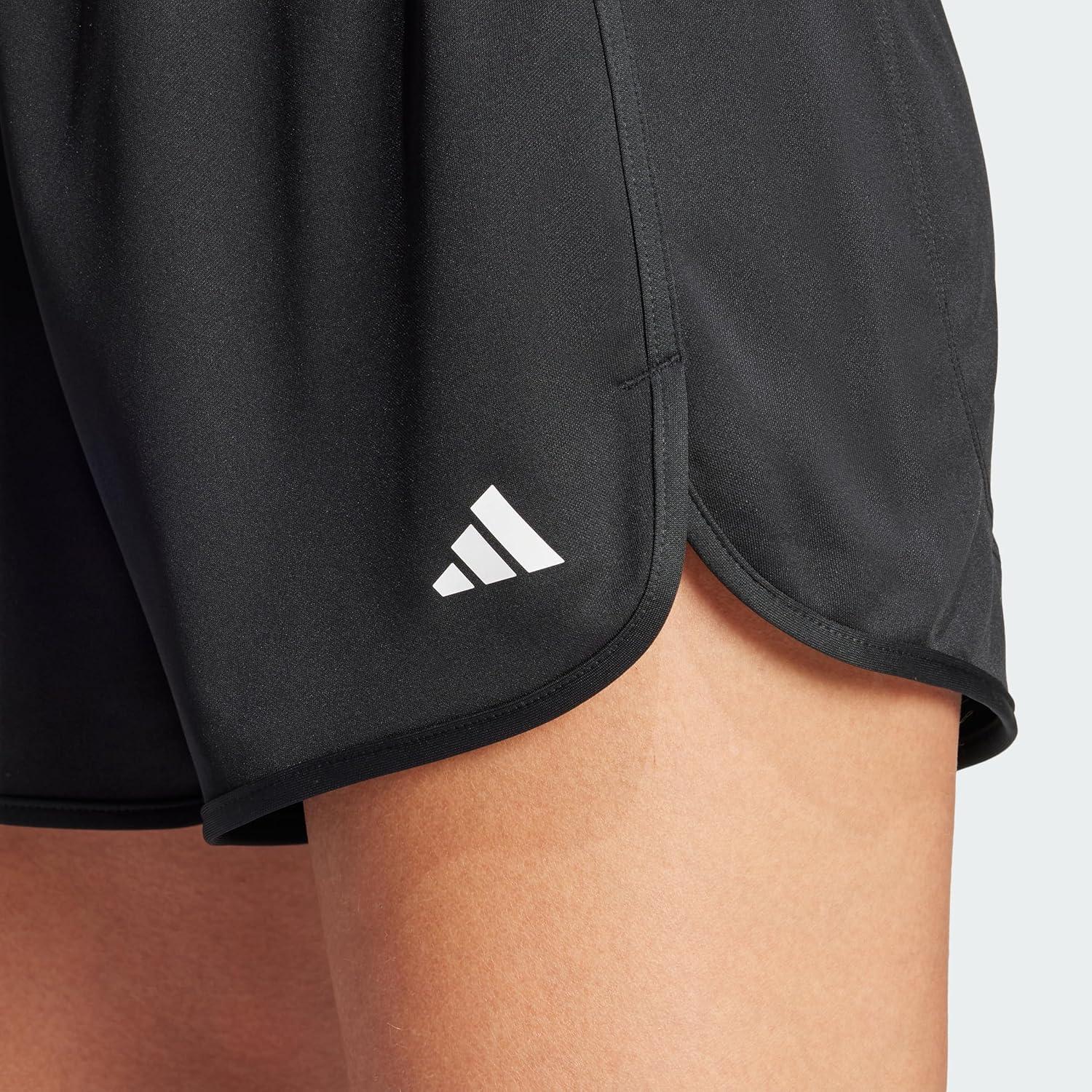 image:imageadidas Womens Pacer Essentials Knit HighRise Shorts Casual Bottoms Casual PurpleBlack