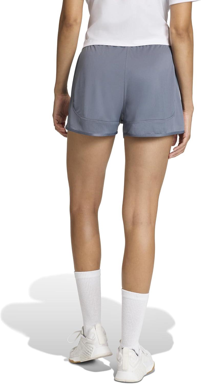 image:imageadidas Womens Pacer Essentials Knit HighRise Shorts Casual Bottoms Casual PurpleOnix