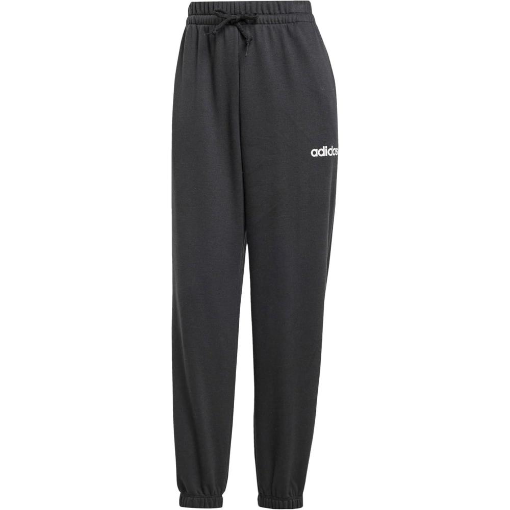 image:imageadidas Womens Linear French Terry Cuffed Sportswear PantsBlackWhite
