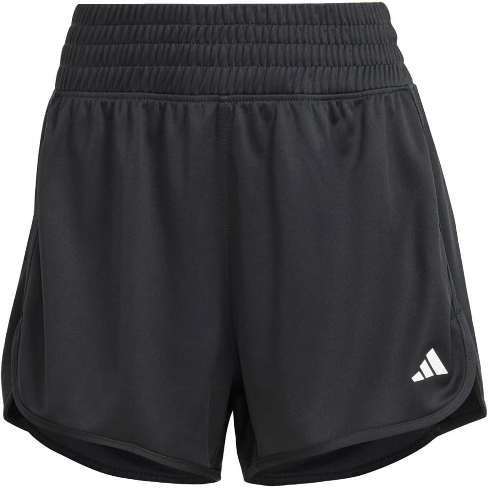 image:imageadidas Womens Pacer Essentials Knit HighRise Shorts Casual Bottoms Casual  PurpleBlack