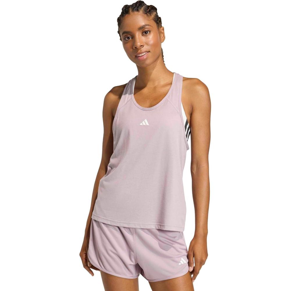 image:imageadidas Womens Pacer Essentials Knit HighRise Shorts Casual Bottoms Casual  PurplePreloved FigWhite