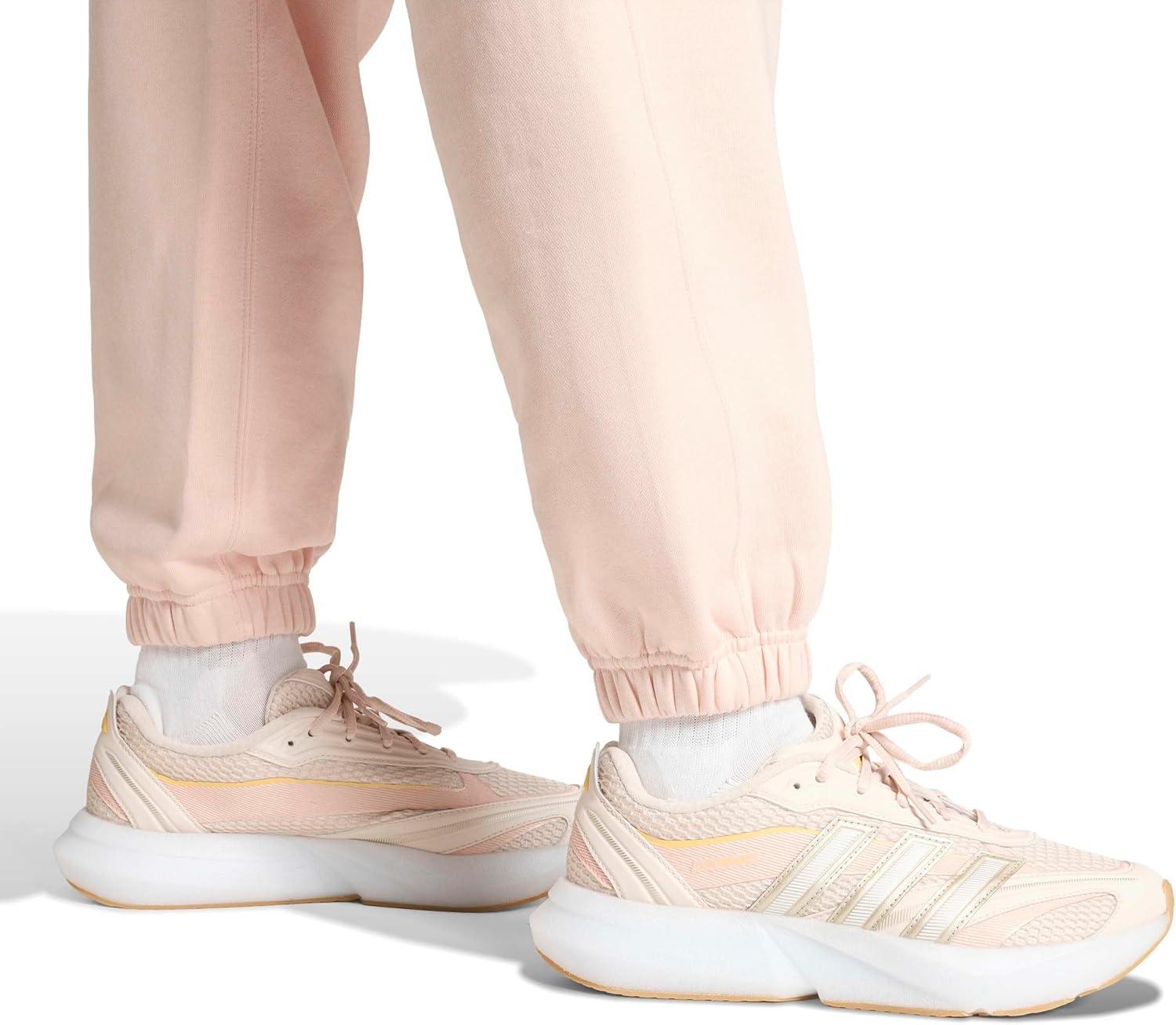 image:imageadidas Womens All Season Fleece Sweatpants Casual BrownBlush Pink