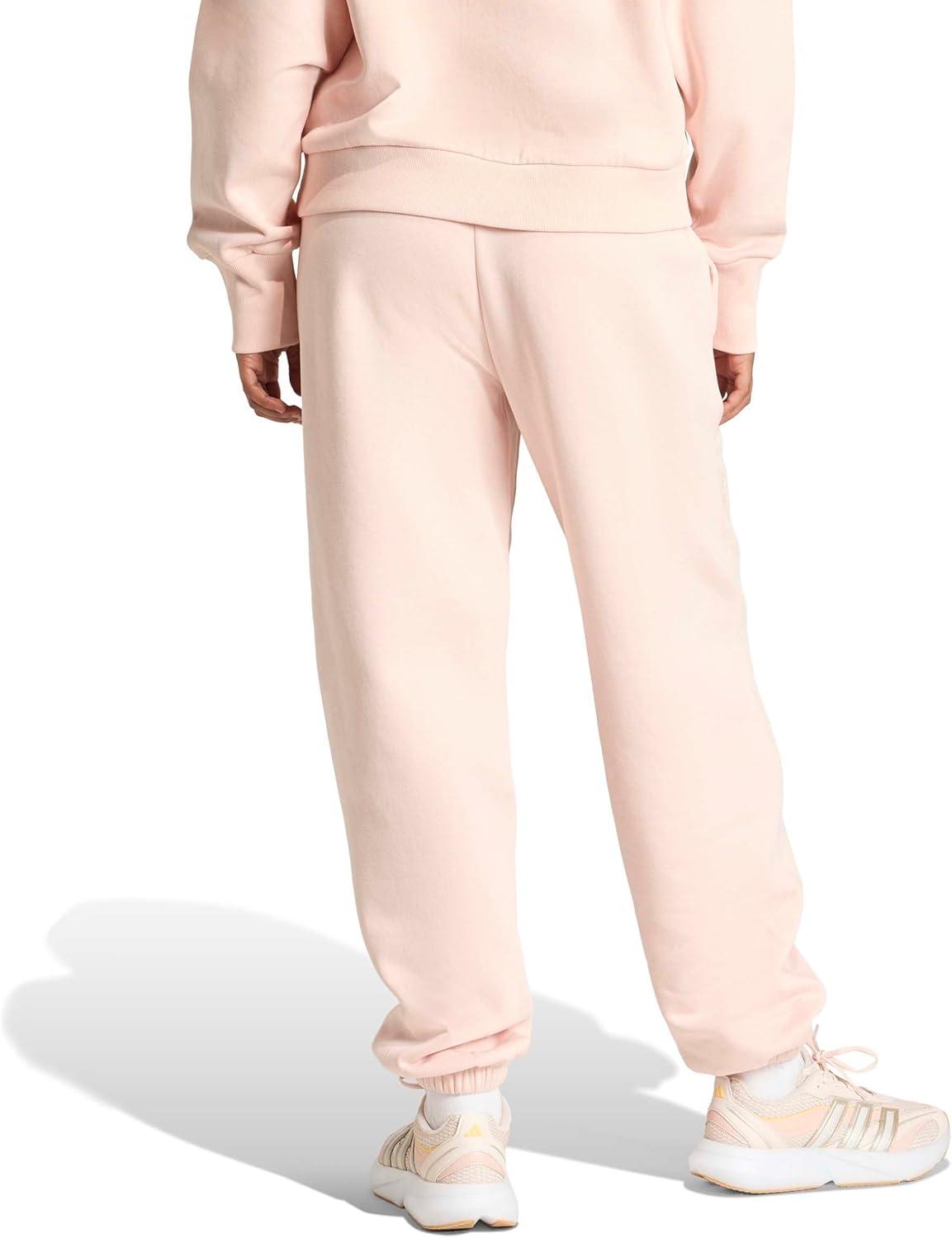 image:imageadidas Womens All Season Fleece Sweatpants Casual BrownBlush Pink