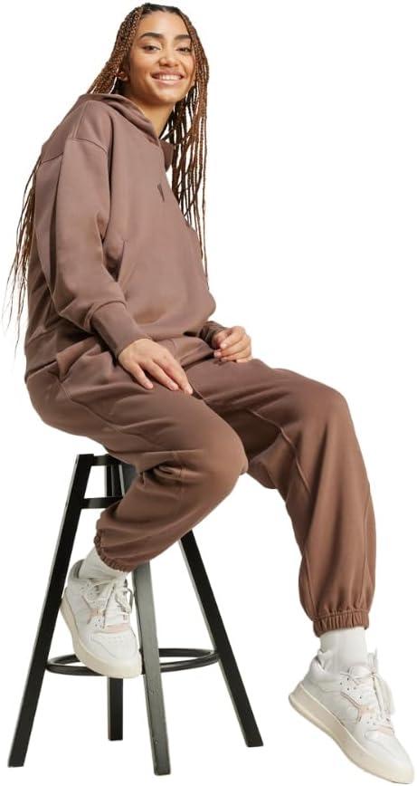 image:imageadidas Womens All Season Fleece Sweatpants Casual BrownEarth Strata