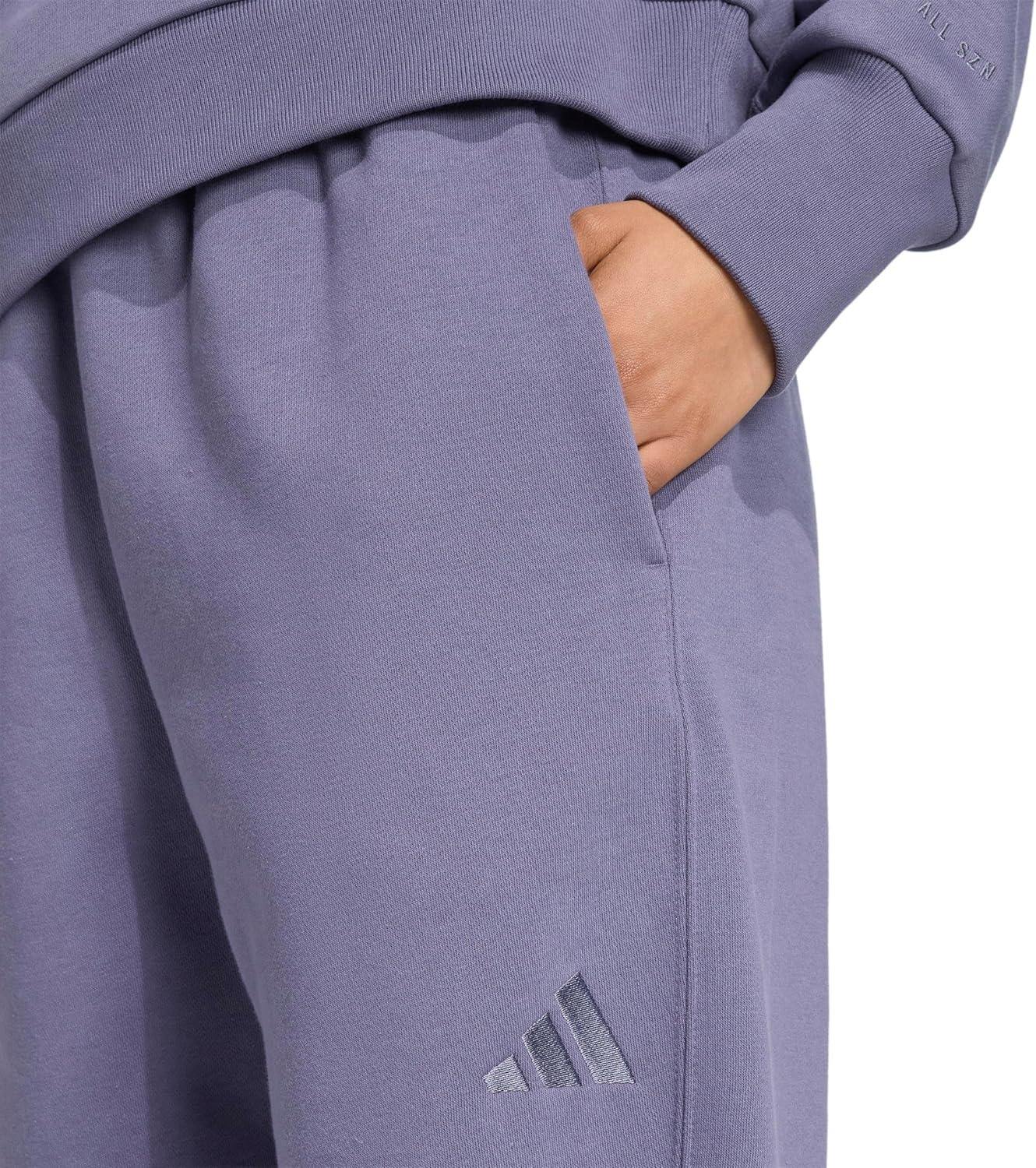 image:imageadidas Womens All Season Fleece Sweatpants Casual BrownPreloved Violet