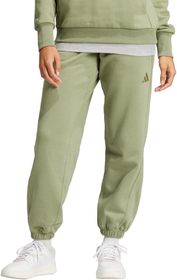 image:imageadidas Womens All Season Fleece Sweatpants Casual BrownTent Green