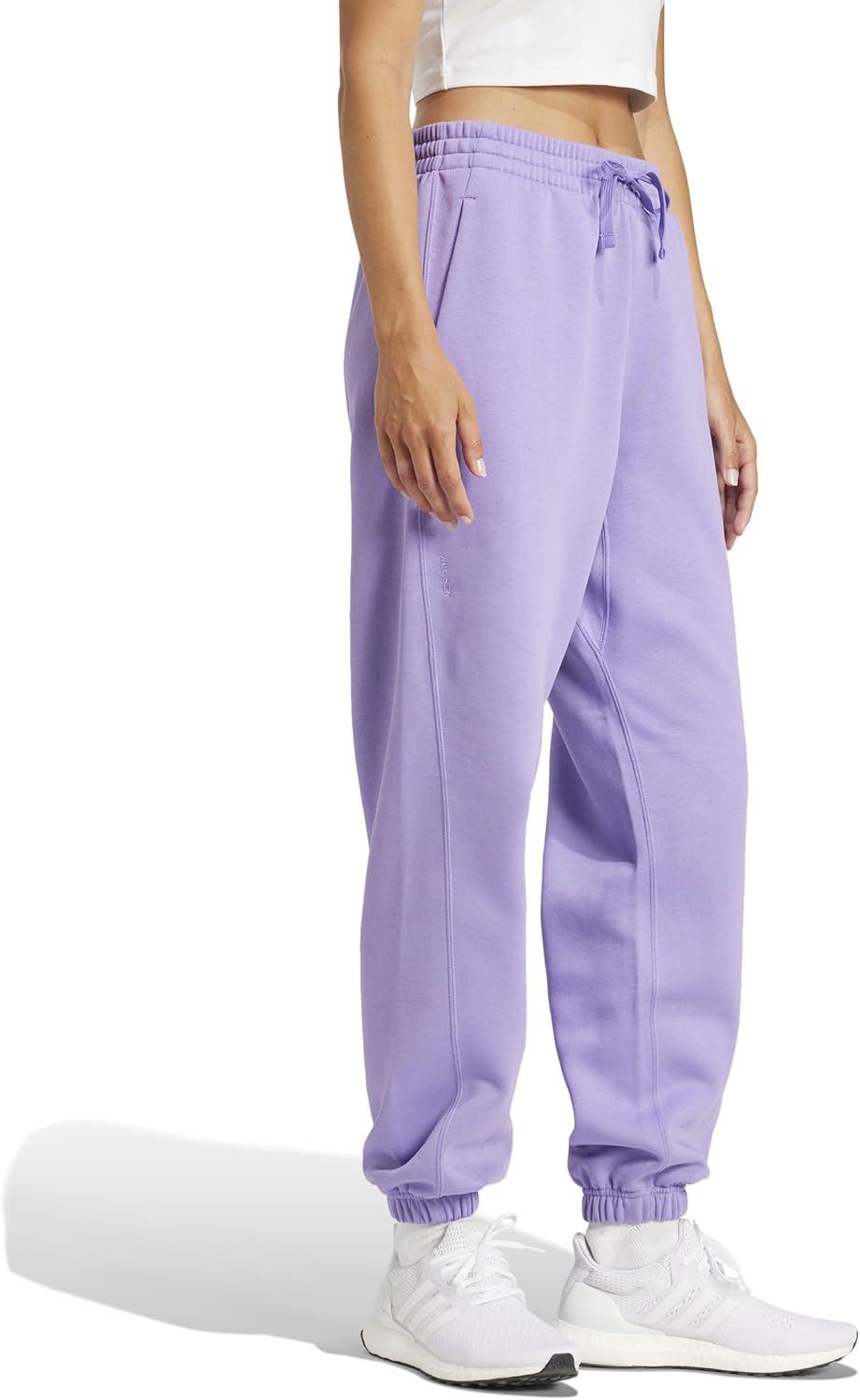 image:imageadidas Womens All Season Fleece Sweatpants Casual BrownViolet Fusion