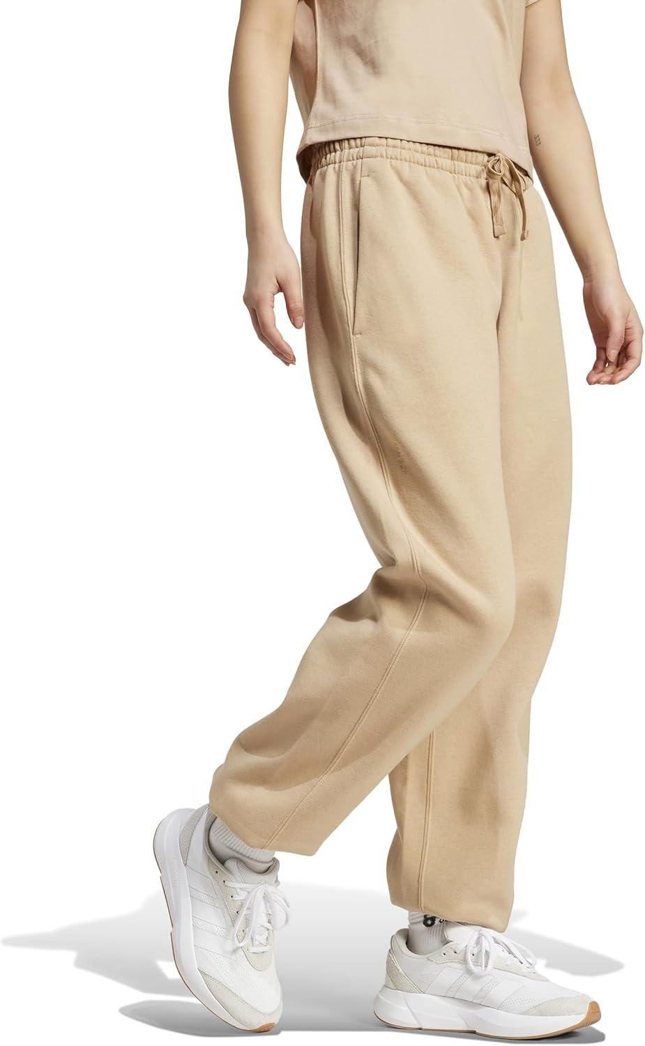 image:imageadidas Womens All Season Fleece Sweatpants Casual BrownWarm Sandstone