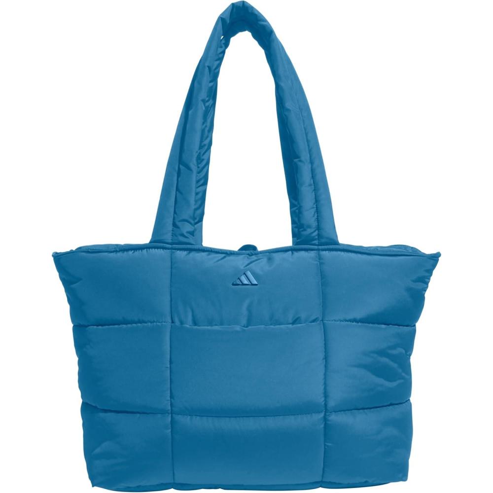 image:imageadidas Unisex Quilted Tote Puffer Shoulder BagAll MeRay Blue