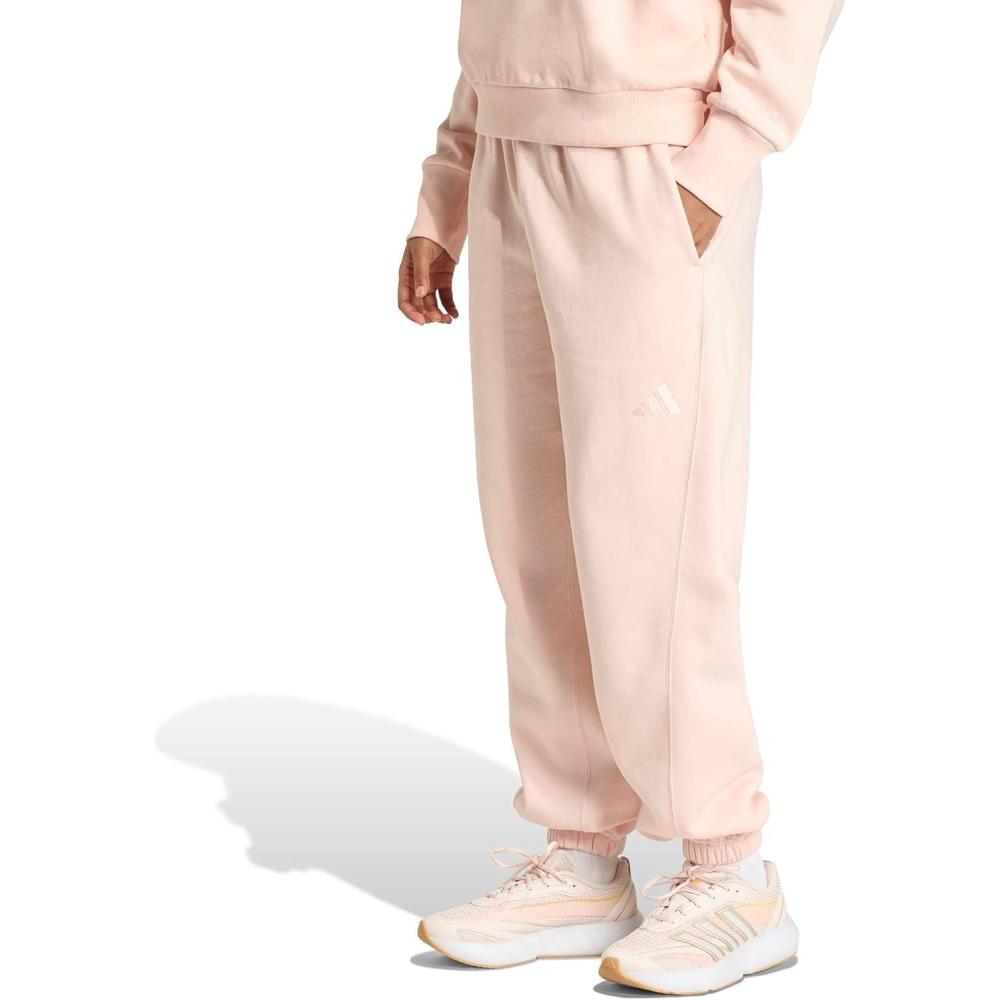 image:imageadidas Womens All Season Fleece Sweatpants Casual BrownBlush Pink