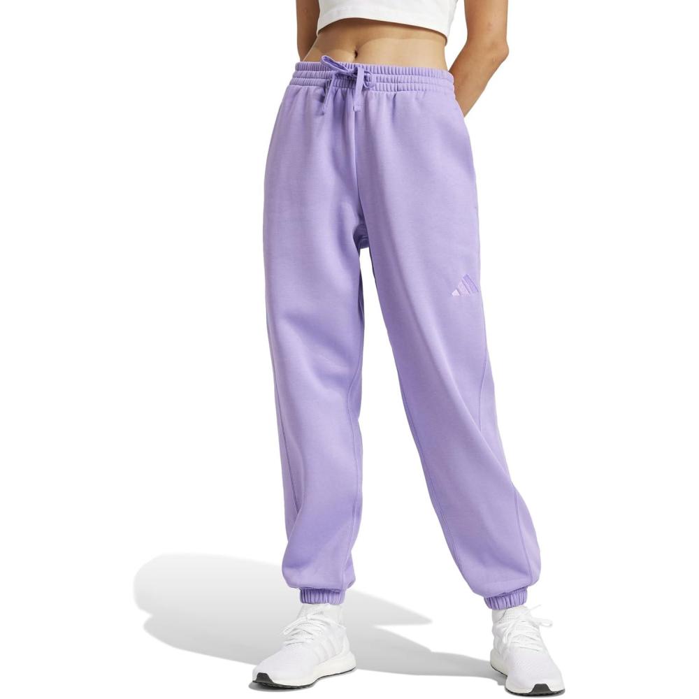 image:imageadidas Womens All Season Fleece Sweatpants Casual BrownViolet Fusion
