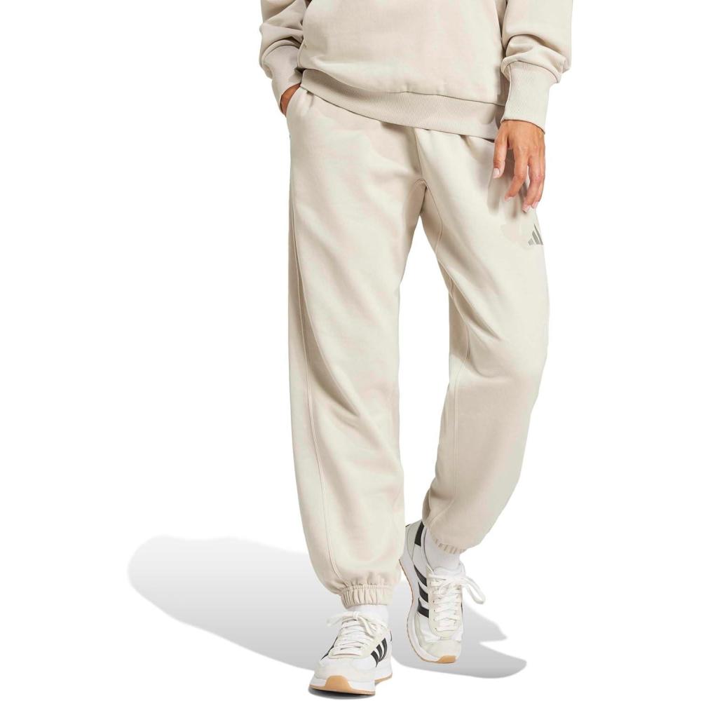 image:imageadidas Womens All Season Fleece Sweatpants Casual BrownWonder Alumina