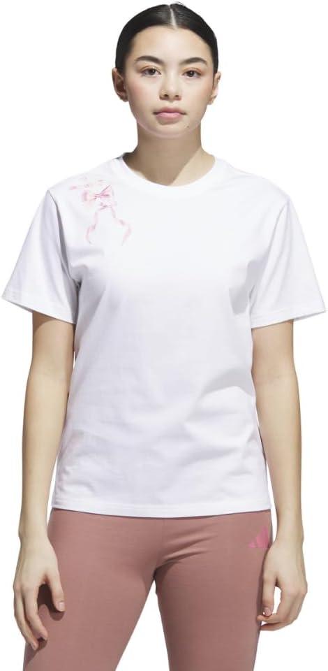 image:imageadidas Womens Coquette Bows Graphic TShirt Black XSmall