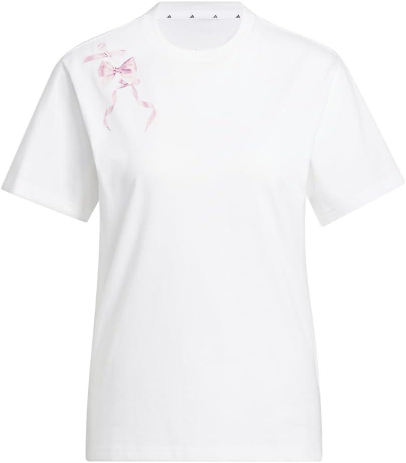 image:imageadidas Womens Coquette Bows Graphic TShirt Black XSmall