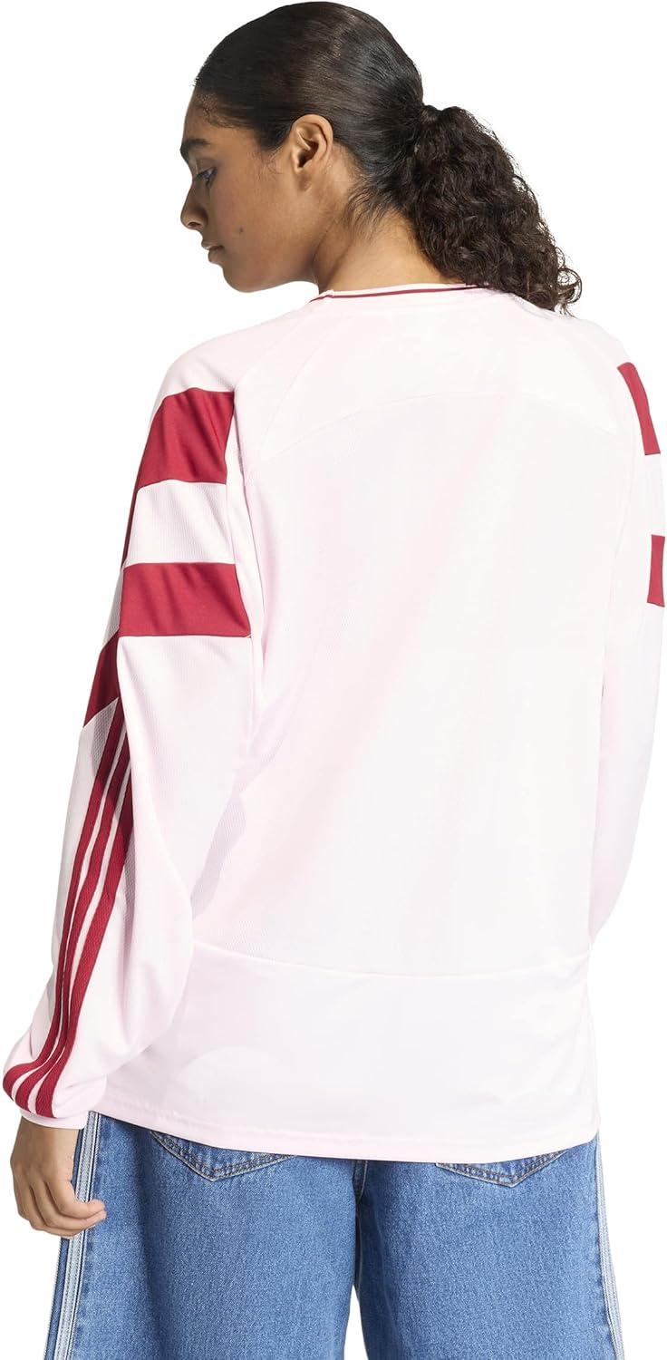 image:imageadidas Womens House of Tiro Long Sleeve JerseyClear PinkMaroon
