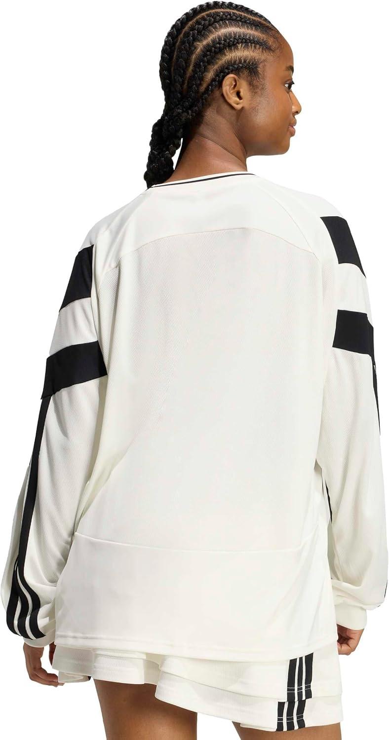 image:imageadidas Womens House of Tiro Long Sleeve JerseyOff WhiteBlack