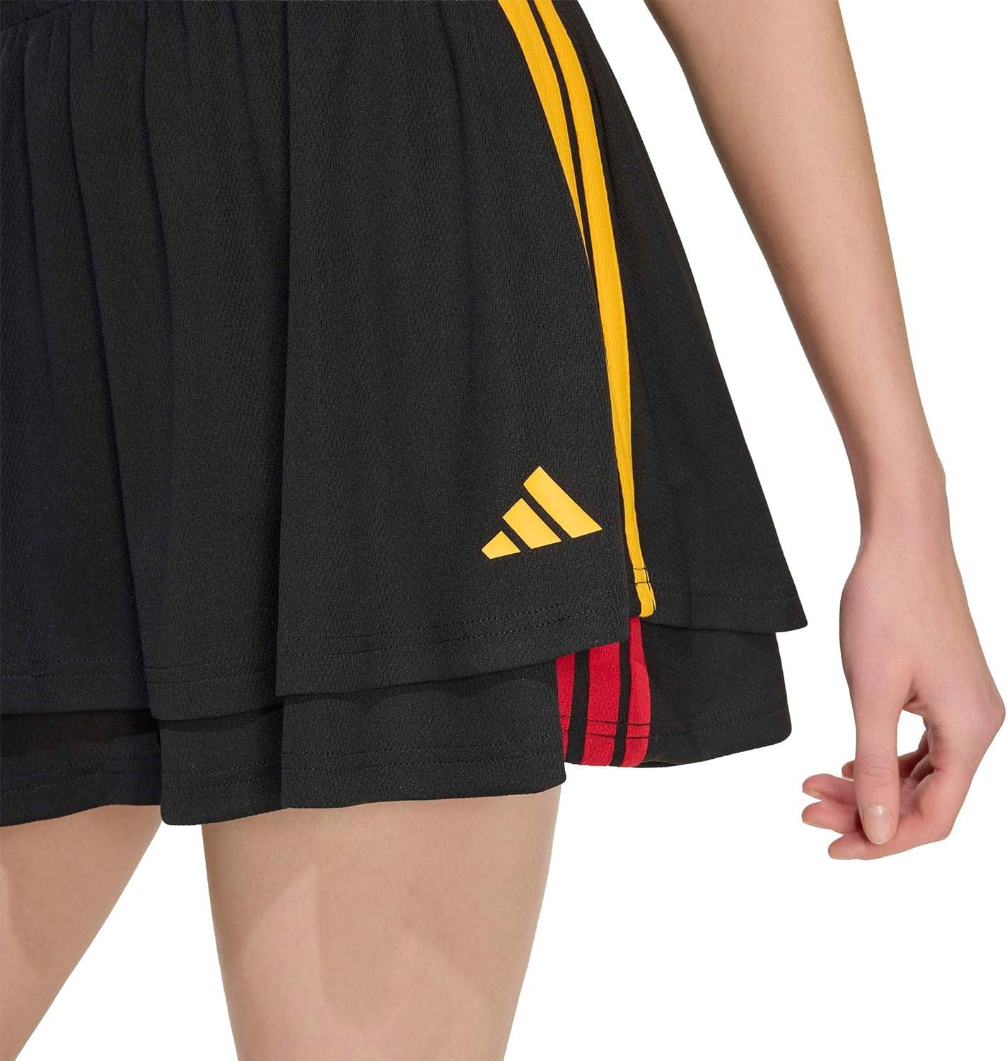 image:imageadidas Womens House of Tiro SkirtBlackCollegiate GoldTeam Power Red