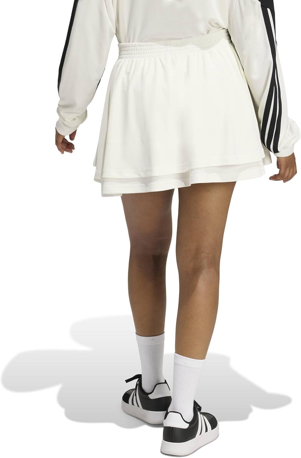 image:imageadidas Womens House of Tiro SkirtOff WhiteBlack