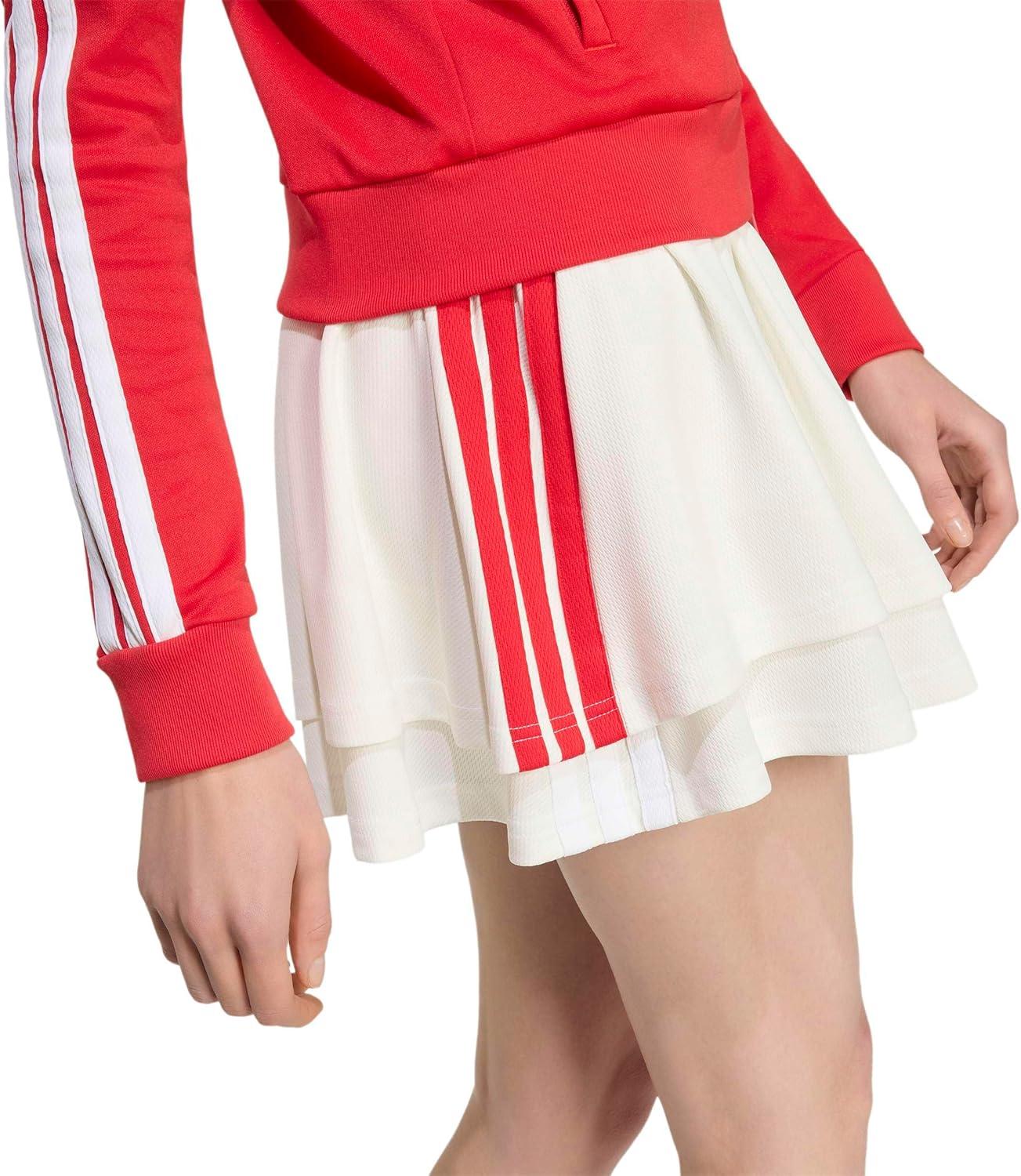 image:imageadidas Womens House of Tiro SkirtOff WhiteTeam Collegiate RedWhite