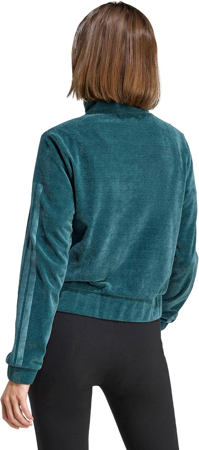 image:imageadidas Womens Tiro Velour Track TopAurora Ivy