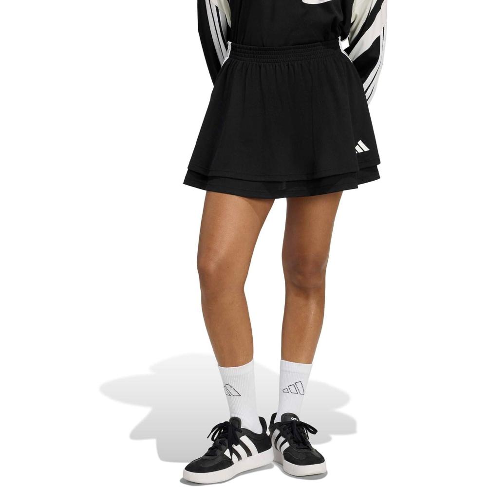 image:imageadidas Womens House of Tiro SkirtBlackWhite