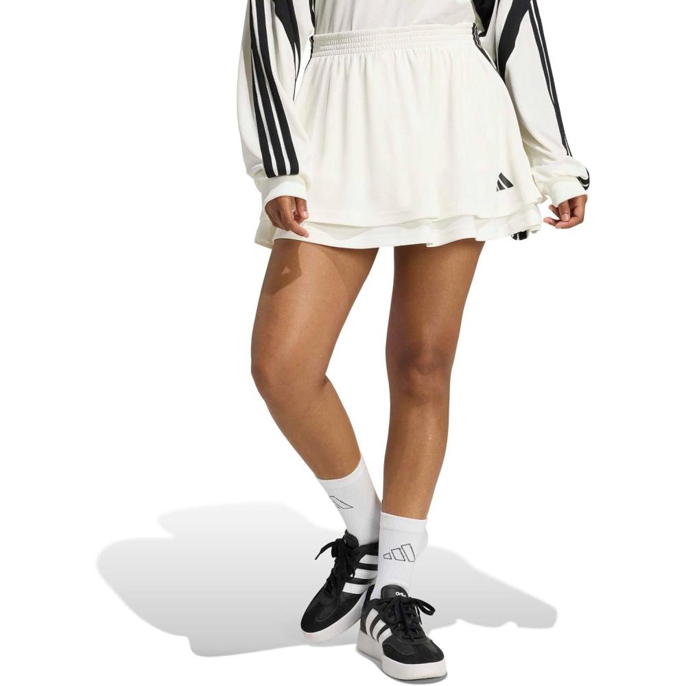 image:imageadidas Womens House of Tiro SkirtOff WhiteBlack
