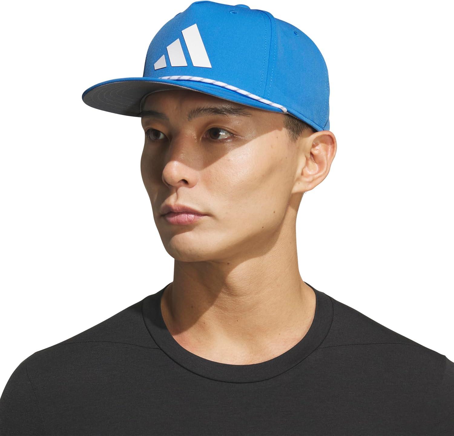 image:imageadidas Mens Midrange Hat Athletic Snapback Cap with LogoRay BlueWhiteGrey20