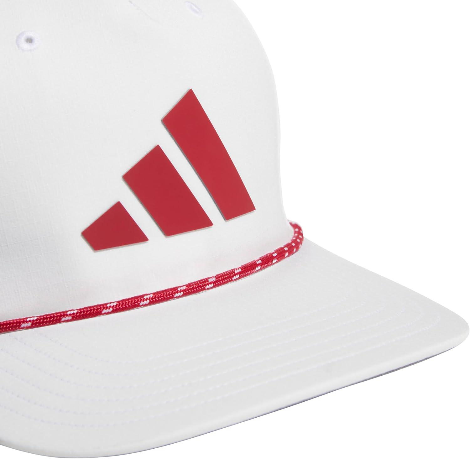 image:imageadidas Mens Midrange Hat Athletic Snapback Cap with LogoWhiteActive MaroonGrey20