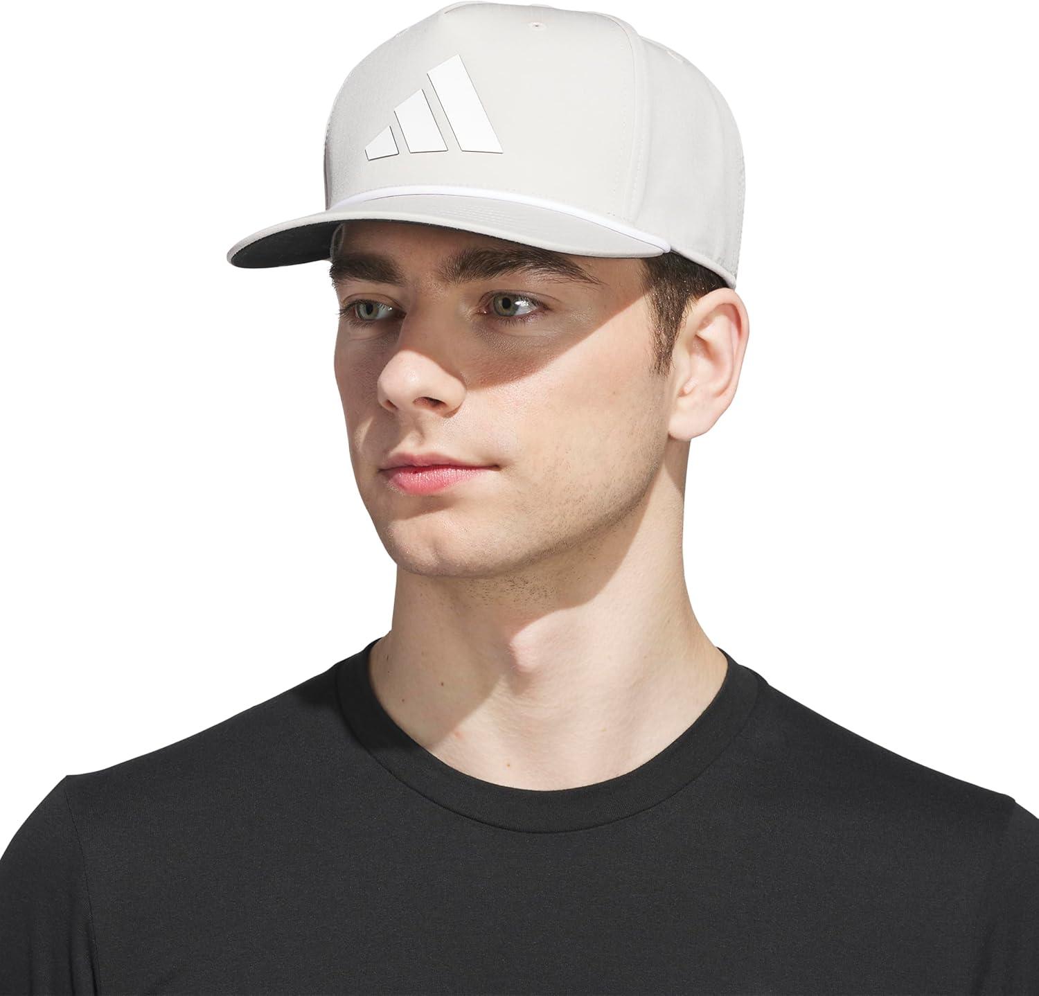 image:imageadidas Mens Midrange Hat Athletic Snapback Cap with LogoWonder Alumina GreyWhiteBlack