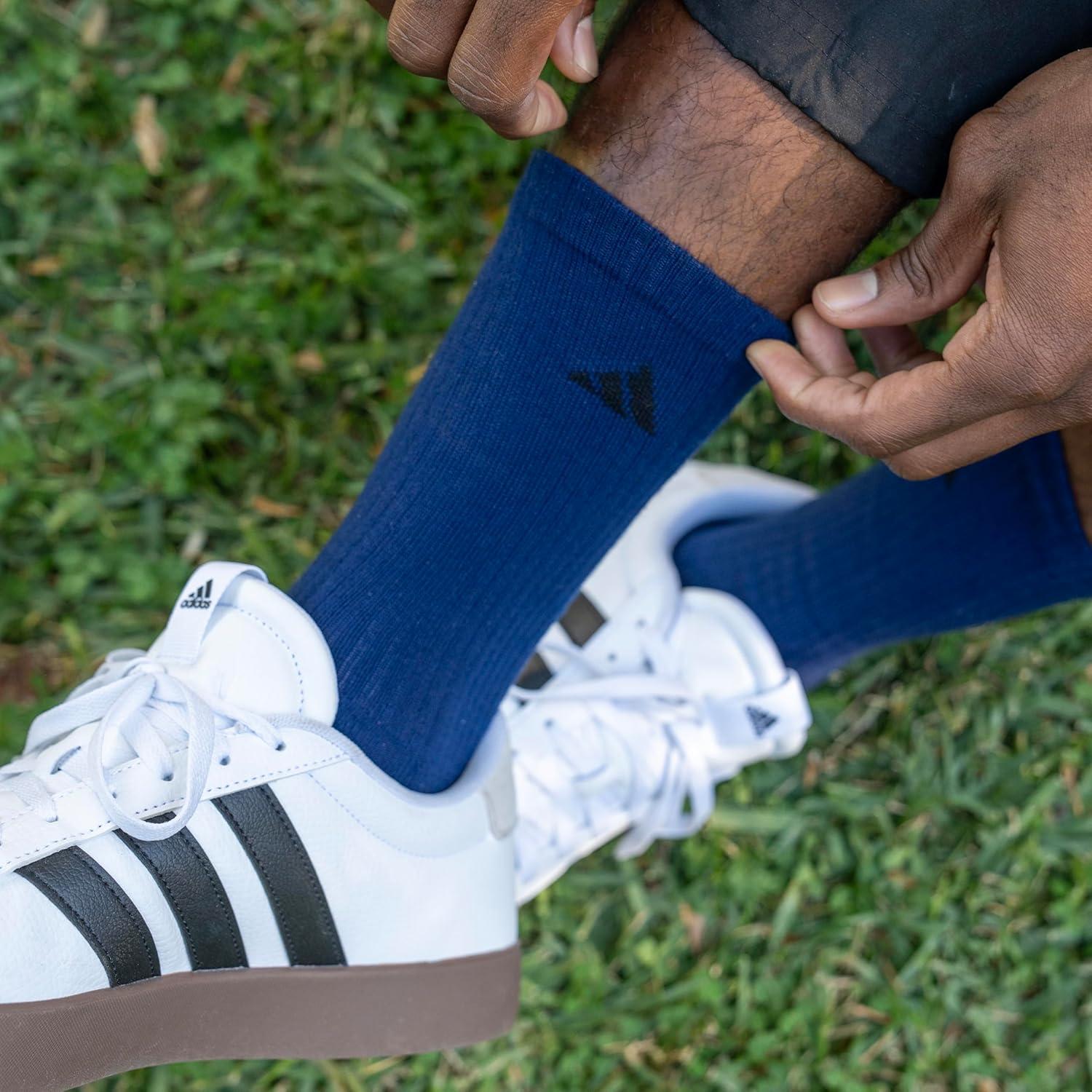 image:imageadidas Mens Athletic Cushioned Crew Socks 6 Pairs Durable amp ComfortableOlive Strata GreenWonder BeigeWhiteGraphic