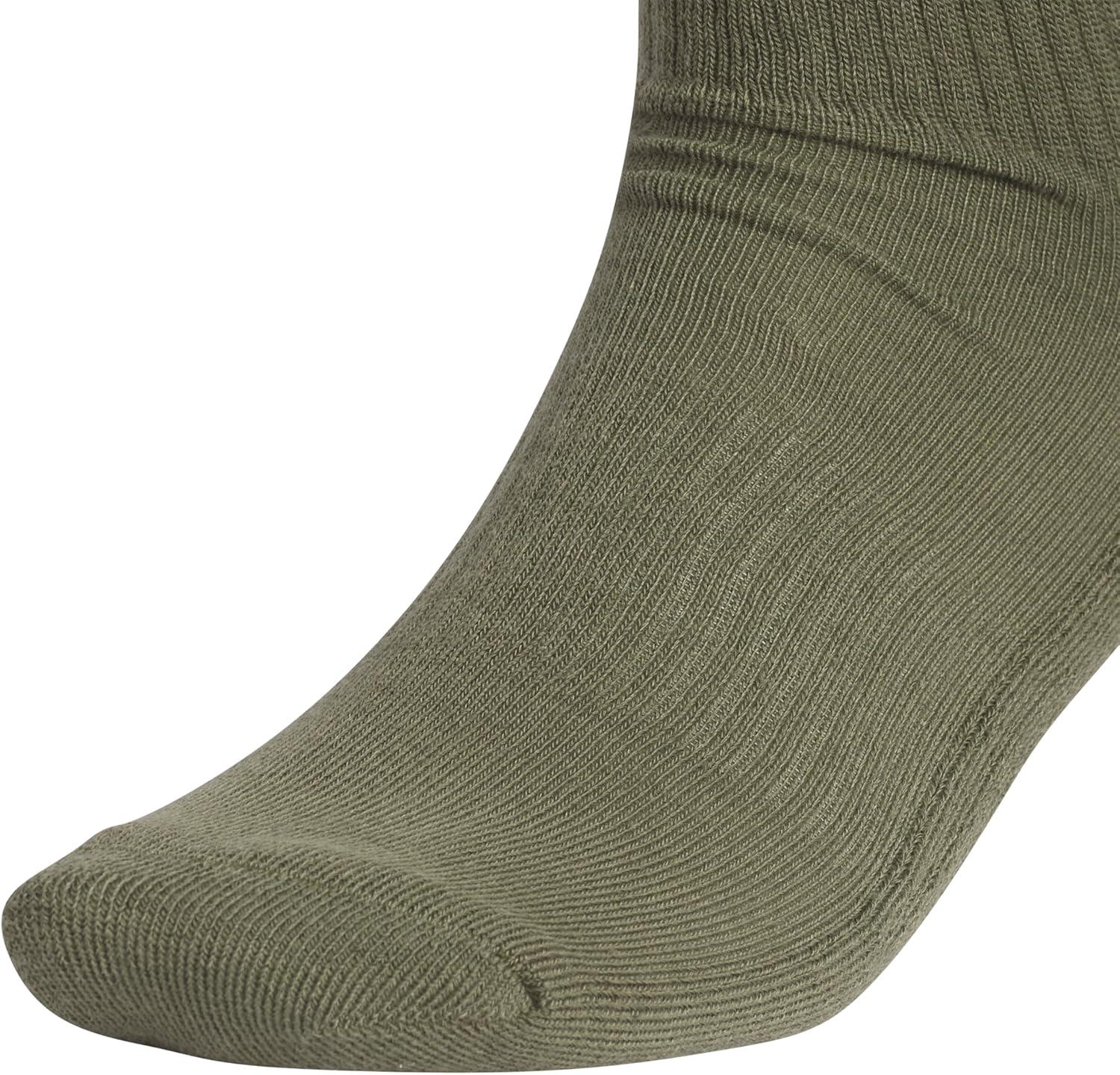 image:imageadidas Mens Athletic Cushioned Crew Socks 6 Pairs Durable amp ComfortableOlive Strata GreenWonder BeigeWhiteGraphic